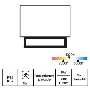 projecteur LED Philips 50W IP65 - fiche technique