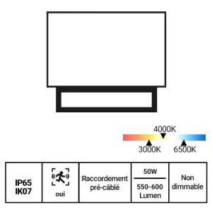 Fiche technique du projecteur LED Philips Ledinaire All-in