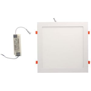 Downlight LED extra plat à encastrer carré blanc