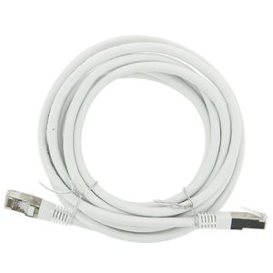 Cordon RJ45 Catégorie 6 F/UTP 5m blanc