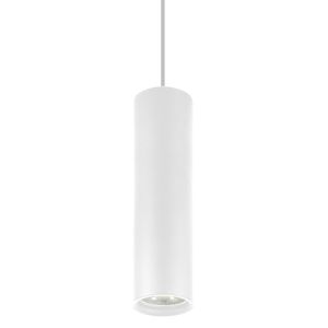 Suspension cylindrique avec douille GU10 blanc
