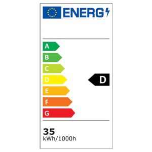 Cette réglette LED étanche est de classe énergétique D