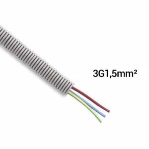Gaine électrique ICTA préfilée 3G1,5 R/B/VJ D16 PROFIFLEX