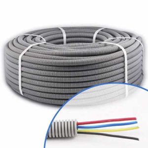 Gaine électrique ICTA préfilée 3x2.5 + 1x1.5 R/B/VJ/N D20 PROFIFLEX conditionnée en couronne