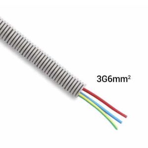 Gaine électrique ICTA préfilée 3G6 R/B/VJ D25 PROFIFLEX