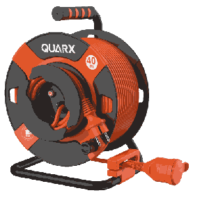 QUARX Enrouleur électrique de jardin 40m avec câble H05VV-F 3G1.0mm²