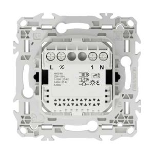 variateur rotatif Schneider Wiser Odace noir mat - vue de dos