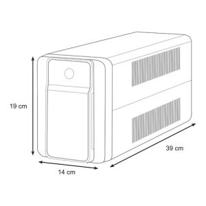 Dimensions de l'onduleur Schneider BX1600MI-FR