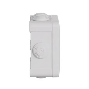 Boîte de dérivation étanche IP55 105X105X55 grise Schneider Mureva Box - vue côté
