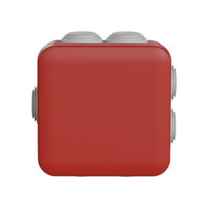 Boîte de dérivation étanche IP55 80x80x45 rouge Schneider Mureva Box - vue face