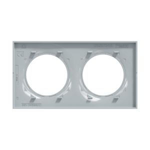 Plaque de finition 2 postes Schneider Odace Styl coloris sable - vue de dos
