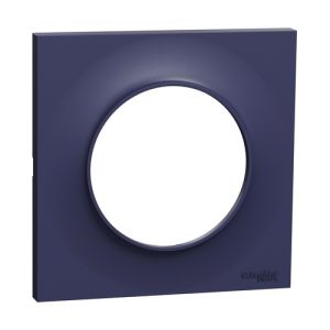 plaque 1 poste schneider odace styl bleu cobalt