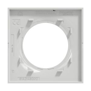 Plaque de finition 1 poste Schneider Odace Styl coloris gris pierre - vue de dos