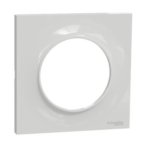 Plaque de finition 1 poste Schneider Odace Styl coloris gris pierre