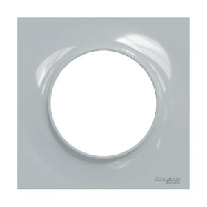 Plaque de finition 1 poste Schneider Odace Styl coloris sable - vue de face