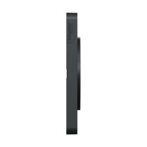 Plaque double SCHNEIDER Odace Touch ardoise avec liseré anthracite - vue de côté