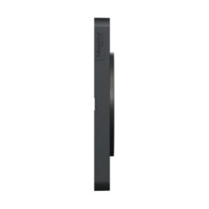 plaque de finition 2 postes Schneider Odace Touch finition bronze brossé et liseré anthracite - vue de côté
