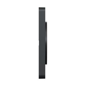 plaque 1 poste Schneider Odace Touch finition ardoise avec liseré anthracite - vue de côté