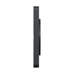 plaque 1 poste Schneider Odace Touch finition Kvadrat perle avec liseré anthracite - vue de côté