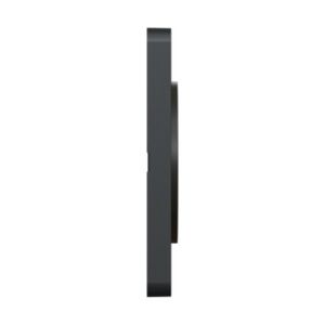 plaque 1 poste Schneider Odace Touch finition Kvadrat ocre avec liseré anthracite - vue de côté