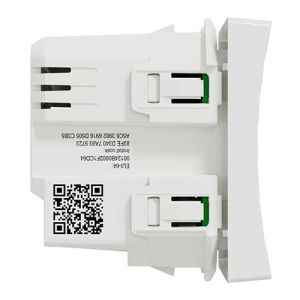 Interrupteur volets roulants 4A Zigbee blanc Schneider Wiser Unica - vue de côté