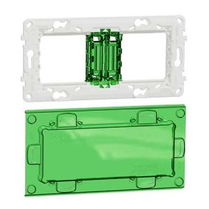 Schneider Unica support de fixation 4 modules/2 postes - photo principale
