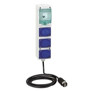 SCHNEIDER Mureva coffret de chantier monophasé IP44 3 prises 16A 2P+T avec cordon