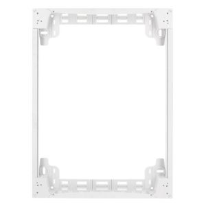 Réhausse blanche pour coffret électrique 3 rangées 18 modules Schneider Resi9 - vue de face