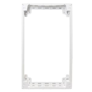 Réhausse blanche pour tableau électrique 4 rangées 18 modules Schneider Resi9 - vue de face