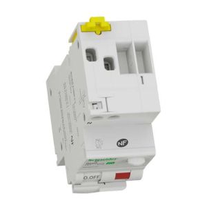 SCHNEIDER Resi9 XP Disjoncteur différentiel 16A 30mA type C FSI 2 modules 230V - vue de dessus