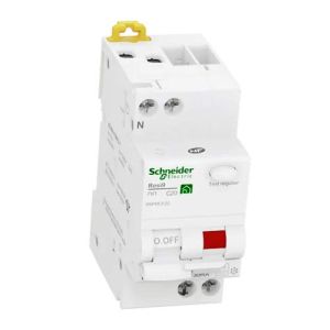 Disjoncteur différentiel 20A 30mA type C FSI 2 modules 230V SCHNEIDER Resi9