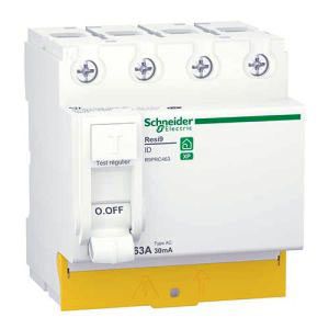 SCHNEIDER Resi9 XP Interrupteur différentiel tétrapolaire 63A 30mA type AC 4 modules 400V - R9PRC463