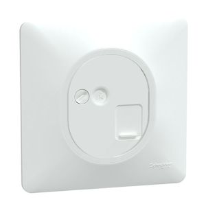 Prise RJ45 grade 3 catégorie 6 STP SCHNEIDER Ovalis complet blanc