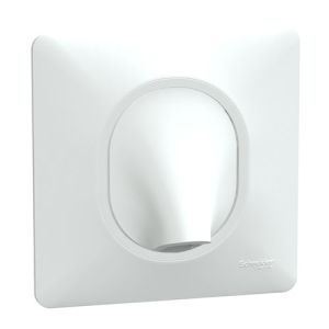 Sortie de câble SCHNEIDER Ovalis complet blanc