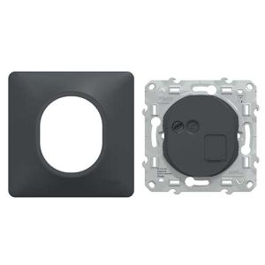 SCHNEIDER Ovalis Prise RJ45 grade 3 catégorie 6 STP complet anthracite