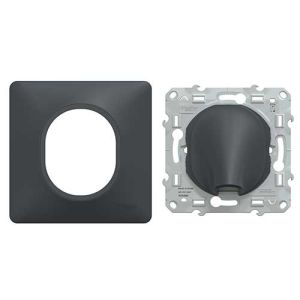 SCHNEIDER Ovalis Sortie de câble complet anthracite
