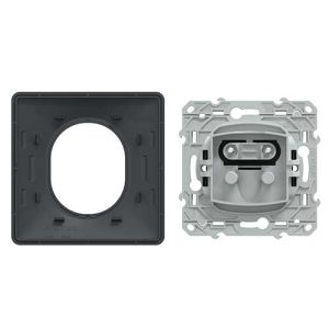 Sortie de câble complet anthracite SCHNEIDER Ovalis