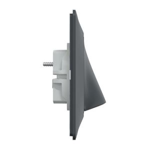 Sortie de câble complet anthracite SCHNEIDER Ovalis