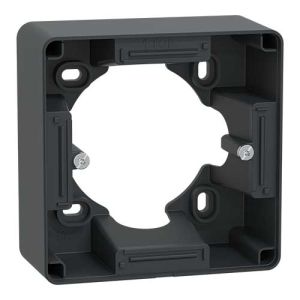 SCHNEIDER Ovalis Boite simple pour montage en saillie anthracite - S340762