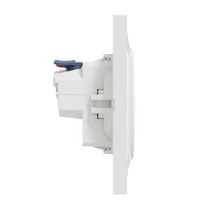 Prise de courant SCHNEIDER Odace  2P+T affleurante complète blanc