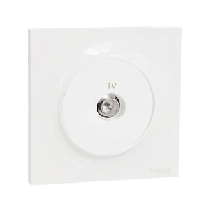 SCHNEIDER Odace Prise TV complète blanc