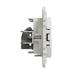 double prise RJ45 cat.6 Schneider Odace - vue de côté