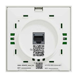 Point accès WIFI POE bibande - WIFI 4&5 AC2 1Gb RJ45 blanc SCHNEIDER Odace - vue de face