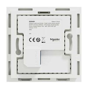 Point accès WIFI POE bibande - WIFI 4&5 AC2 1Gb RJ45 blanc SCHNEIDER Odace - vue de dos
