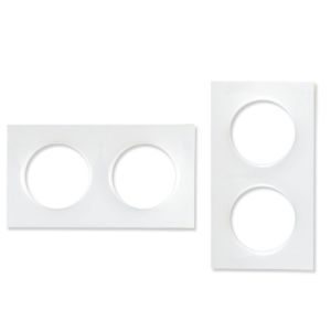 SCHNEIDER Odace Plaque double blanche