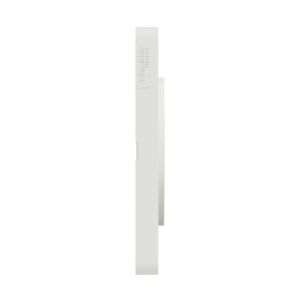 Plaque triple SCHNEIDER Odace Touch bronze brossé avec liseré blanc - vue de côté