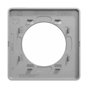 plaque 1 poste aluminium Schneider Odace Touch - vue de dos
