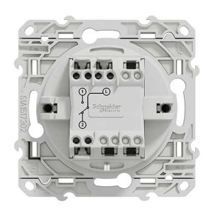 interrupteur va-et-vient lumineux Schneider Odace - vue de dos