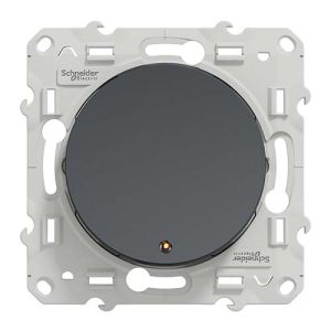 interrupteur va-et-vient lumineux Schneider Odace - vue de face