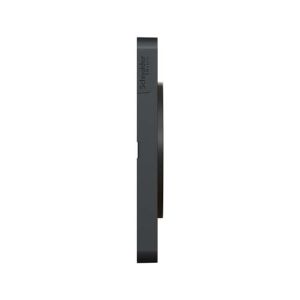 plaque 3 postes Schneider Odace Touch finition Kvadrat ocre avec liseré anthracite - vue de côté